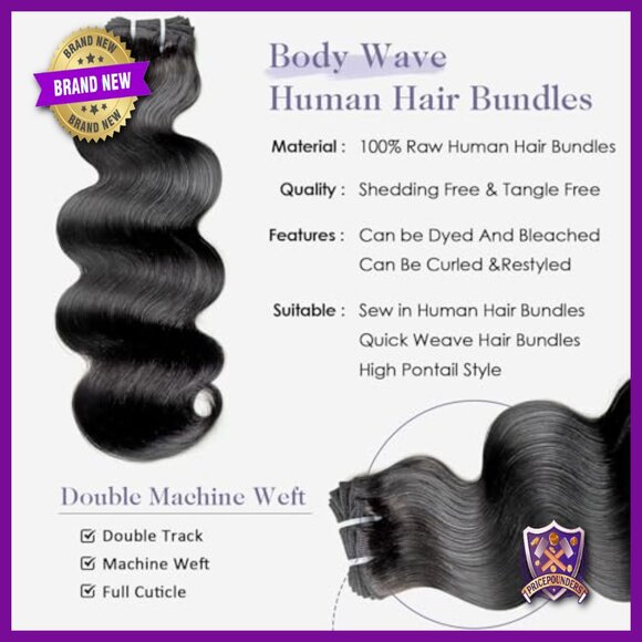 22-26 Inch Raw Indian Virgin Human Hair Extensions, No Tangle Shedding